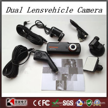 New F90g H. 264 Full HD 1920X1080p 20fps Dual Lens Dashboard Car Vehicle Camera Video Recorder DVR Cam G-Sensor/GPS/Rear Camera